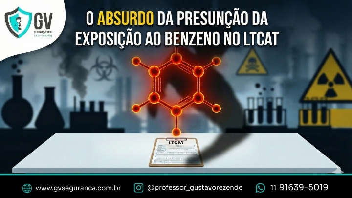 O ABSURDO da presunção da exposição ao benzeno no LTCAT